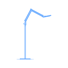 Furniture Floor Lamps Link Floor Lamp Medium Stencil Svg Vector, Free Vectors File